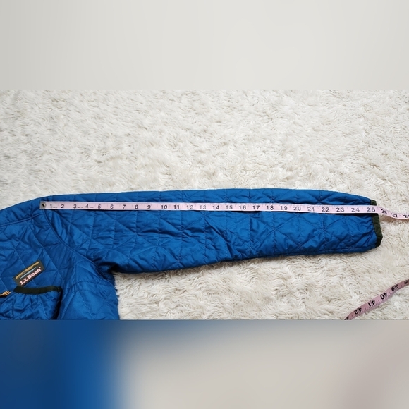 LL Bean Katahdin Pullover Quilted Colorblock Anorak Jacket Tuscan Olive/Teal XXS - Picture 11 of 15